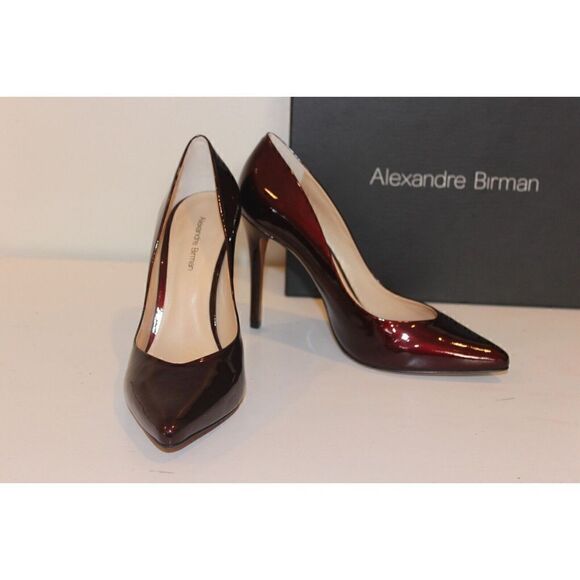 NEW Alexandre Birman Fechado Salto Alto Red Moroccan Heels NWT - Picture 2 of 10